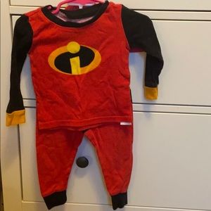 Disney incredibles pj/costume 12-18mo